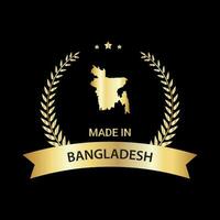 tillverkad i bangladesh vektor förtroende bricka logotyp design. tillverkad i de bangladesh logotyp