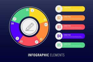 modern Geschäft Infografik Schritte Vorlage Hintergrund Design vektor