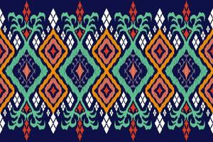 ethnisch Zahl aztekisch Stickerei Stil. geometrisch Ikat orientalisch traditionell Kunst Musterdesign zum ethnisch Hintergrund, Hintergrund, Mode, Kleidung, Verpackung, Stoff, Element, Sarong, Grafik, Vektor Illustration