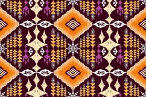 ethnisch Zahl aztekisch Stickerei Stil. geometrisch Ikat orientalisch traditionell Kunst Musterdesign zum ethnisch Hintergrund, Hintergrund, Mode, Kleidung, Verpackung, Stoff, Element, Sarong, Grafik, Vektor Illustration