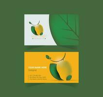 mango affär företag kort design, besöker kort design. vektor