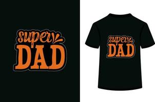 pappa du är min hjälte tack för allt, fars dag t-shirt design vektor