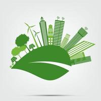 Umweltkonzept der grünen Städte vektor