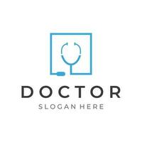 Arzt Stethoskop Logo Vorlage Design zum Gesundheit Pflege mit kreativ Idee. Vektor Illustration.