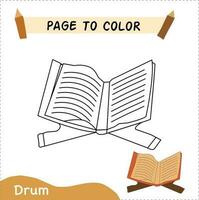 sida utbildning barn för Färg bok vektor