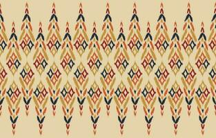 ethnisch abstrakt Ikat Kunst. nahtlos Muster im Stammes-, Volk Stickerei, und Mexikaner Stil. aztekisch geometrisch Kunst Ornament drucken. Design zum Teppich, Hintergrund, Kleidung, Verpackung, Stoff, Abdeckung, Textil. vektor