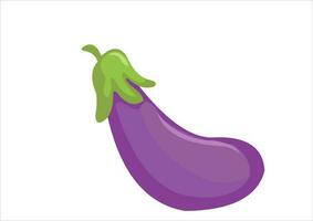 Aubergine Pflanze Obst Illustration Vektor