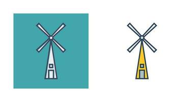 Symbol für Windmühlenvektor vektor