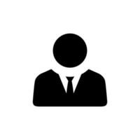affärsman avatar ikon vektor. standard företag person symbol vektor