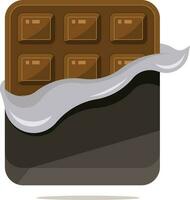 Schokolade Snack, isoliert Hintergrund. vektor