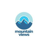 Berg Ansichten Logo vektor