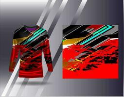 Sport Jersey und T-Shirt Vorlage Sport Design zum Fußball Rennen Spielen Jersey Vektor