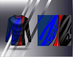 Sport Jersey und T-Shirt Vorlage Sport Design zum Fußball Rennen Spielen Jersey Vektor