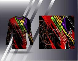 Sport Jersey und T-Shirt Vorlage Sport Design zum Fußball Rennen Spielen Jersey Vektor