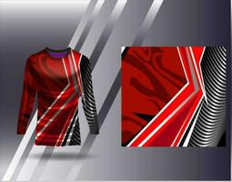 Sport Jersey und T-Shirt Vorlage Sport Design zum Fußball Rennen Spielen Jersey Vektor