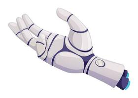 Roboter Cyborg Arm, Roboter Prothese Mensch Hand vektor