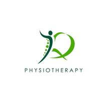 Physiotherapie Symbol, physisch Therapie, Körper Gesundheit vektor