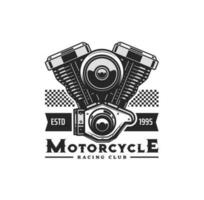 motorcykel motor ikon av motor cykel fordon vektor