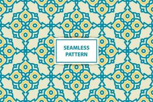 nahtlos Muster mit Blumen- Elemente. bunt Vektor abstrakt Design. dekorativ Gitter im Arabisch Stil. Hintergrund zum Textil, Stoff und Verpackung.
