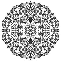 Mandala Muster abstrakt Blumen- Ornament vektor