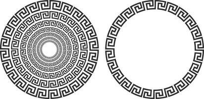 svart och vit cirkulär cirkel form vektor prydnad