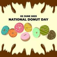 Nationaler Donut-Tag vektor