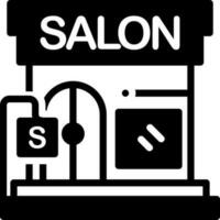 solide Symbol zum Schönheit Salon vektor