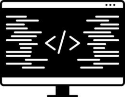 fast ikon för kodning vektor