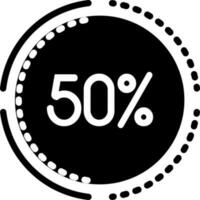 fast ikon för procentsats vektor