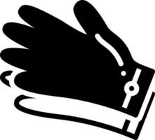 solide Symbol zum Handschuhe vektor