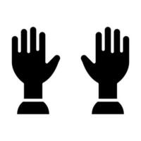 Handschuhe Vektor Glyphe Symbol Design