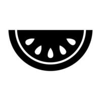 Wassermelone Vektor Glyphe Symbol Design