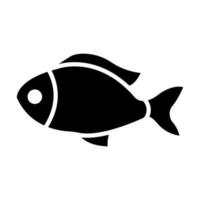 Fisch Vektor Glyphe Symbol Design