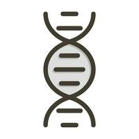 DNA Vektor dick Linie gefüllt Farben Symbol Design