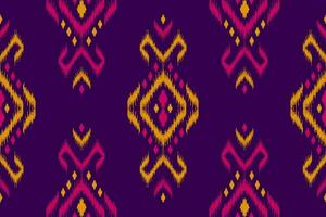 Stoff Ikat Muster Kunst. ethnisch nahtlos Muster traditionell. amerikanisch, Mexikaner Stil. vektor