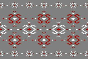 etnisk ikat sömlös mönster i stam. aztec geometrisk etnisk prydnad skriva ut. ikat mönster stil. vektor