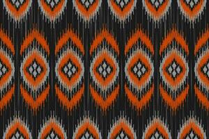 ethnisches ikat-nahtloses muster im stammes-. Aztekischer geometrischer ethnischer Ornamentdruck. Ikat-Musterstil. vektor