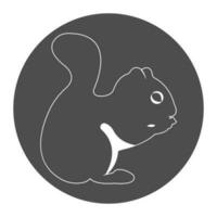 Eichhörnchen Symbol Illustration Vektor