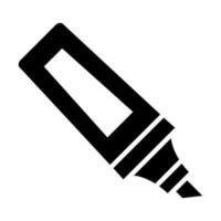 Textmarker Vektor Glyphe Symbol Design