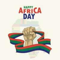 Afrika Tag glücklich Afrika Einheit Tag Afrika Tag Sozial Medien Design vektor