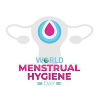 menstruations- hygien dag design mall för firande. menstruations- hygien vektor design. platt menstruations- vektor design.