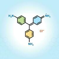 ein Diagramm von das chemisch Formel zum Chemie abstrakt Vektor Hintergrund