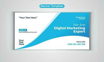 Digital Marketing Agentur modern Banner Design Vektor Vorlage