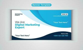 Digital Marketing Agentur modern Banner Design Vektor Vorlage