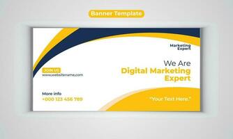 Digital Marketing Agentur modern Banner Design Vektor Vorlage