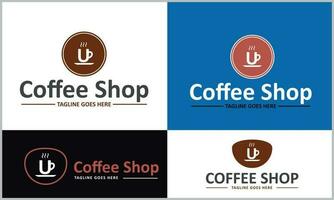 Café-Logo-Design-Vorlage vektor