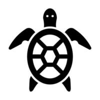 Schildkröte Vektor Glyphe Symbol Design