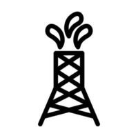 Öl rig Symbol Design vektor
