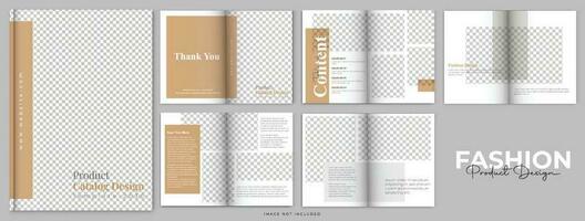 minimal stil titta bok katalog layout ny se mode katalog och tidskrift modern a4 produkt katalog design portfölj mall mode produkt broschyr design vektor