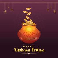 Banner Design von Akshaya Tritiya Festival Gruß vektor